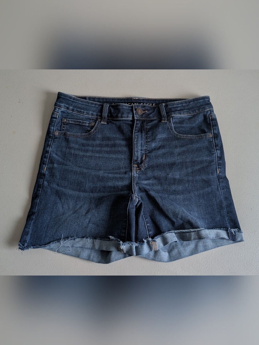 American Eagle midi jean shorts, size 12